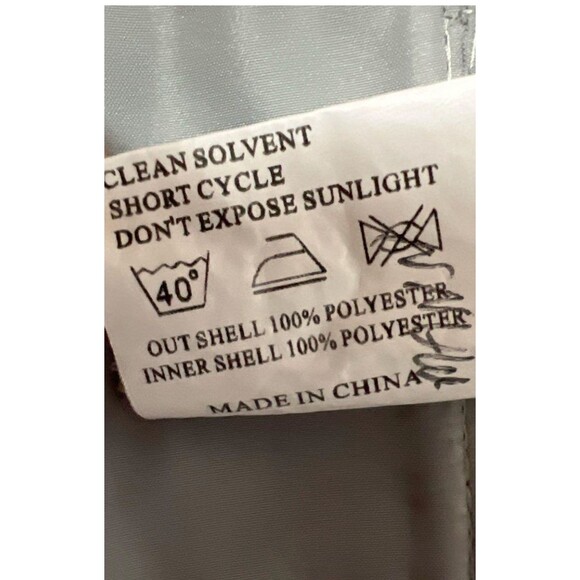 Christina Wu Formal Dress Sz 12 Silver Sequin Bodice Misty Blue Chiffon Party - Picture 12 of 12